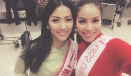 Phạm Hương hội ngộ thí sinh Myanmar tại Mỹ